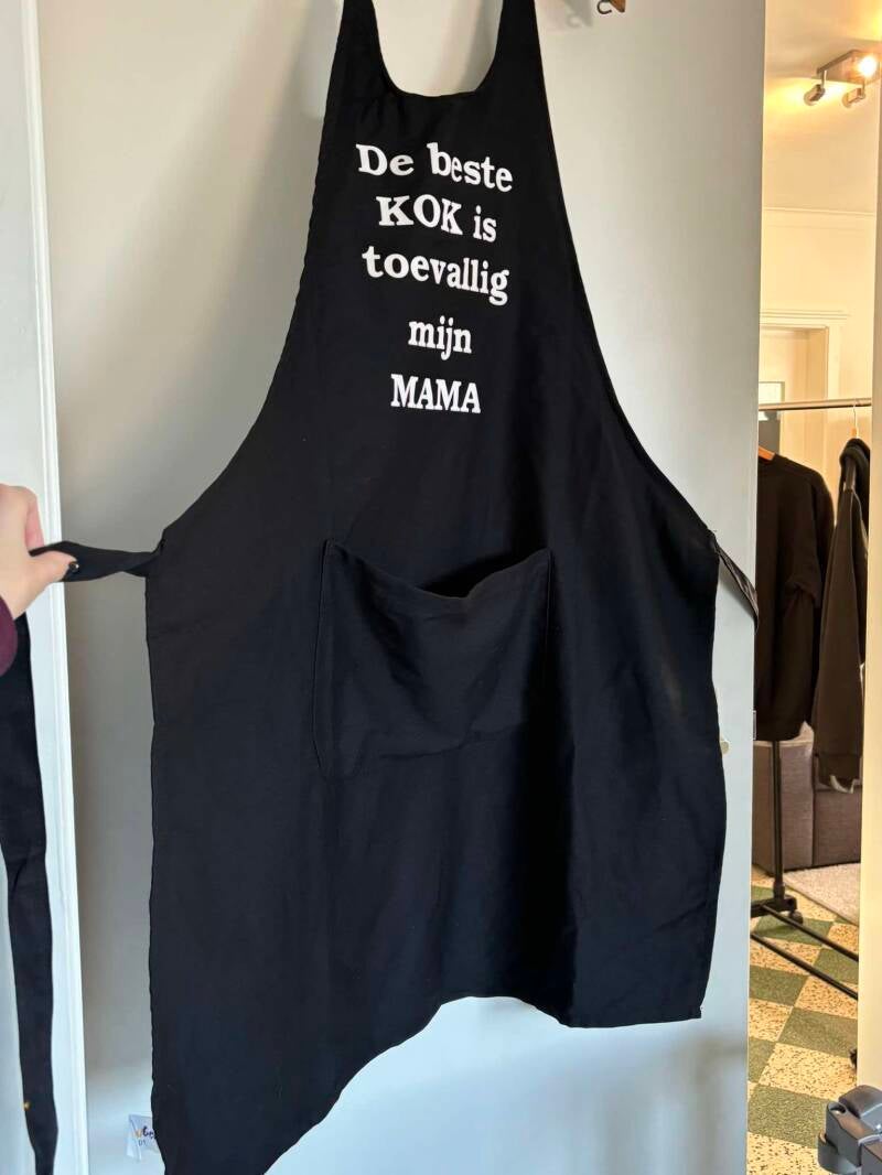 Keukenschort "De beste kok is toevallig mijn MAMA"